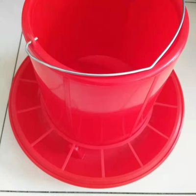 Plastic Bucket Feeding System PE Poultry Feeder Drinker
