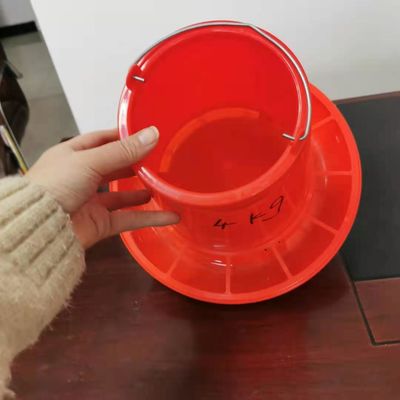 Automatic 10kg Poultry Feeder Drinker In Red Color
