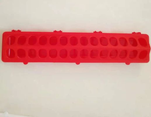 Poultry Farming Equipment 30x10cm Plastic Chicken Feeder