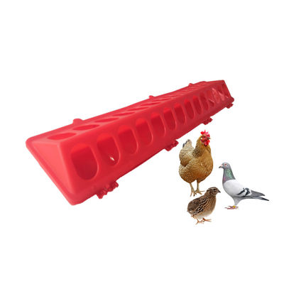 Poultry Farming Equipment 30x10cm Plastic Chicken Feeder