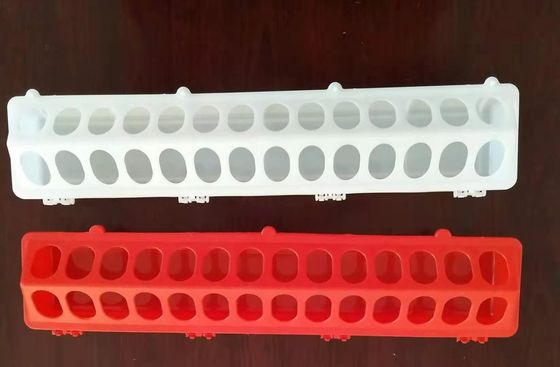Poultry Farming Equipment 30x10cm Plastic Chicken Feeder