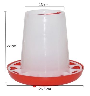 1.5kg Plastic Poultry Chicken Feeder And Drinker