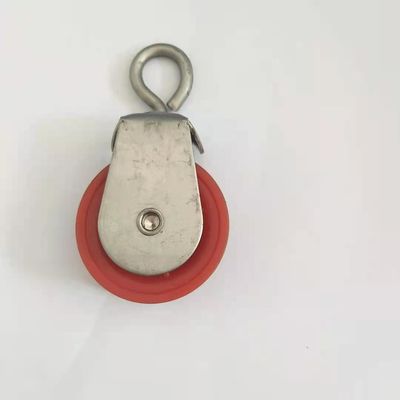 Nylon 4.5cm Plastic Rope Pulley For Poultry Chicken House Drinking System