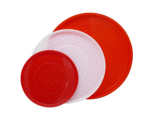 Small Pp 35cm Chick Feeder Tray , Poultry Feeding Tray