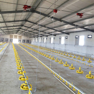 Dia 26.7mm Poultry Farm Equipment Water Line Galvanized Steel 25mm Support Pipe
