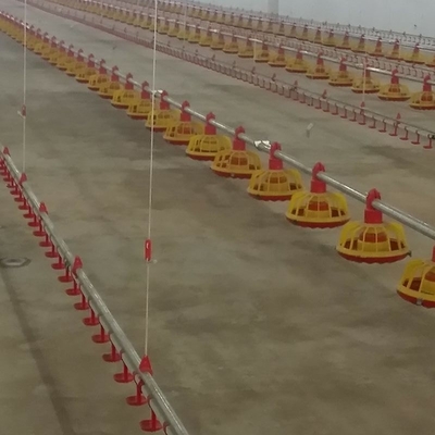 Motor Engine Automatic Pan Feeding System For Chicken Broiler Poultry