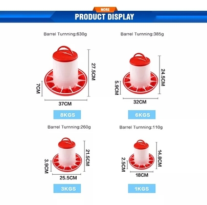 Plastic Manual Chicken Poultry Feeders For Broiler Layer Breeder